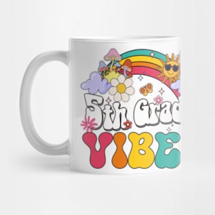 5th grade Vibes - Fifth Grade Team Retro 1st Day of School Mug